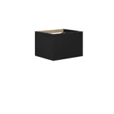 Elegant og moderne badeværelse inspiration med mørke marmorvægge, runde oplyste spejle med sort ramme, væghængt vaskeskab med dobbeltvask og en rummelig bruseniche