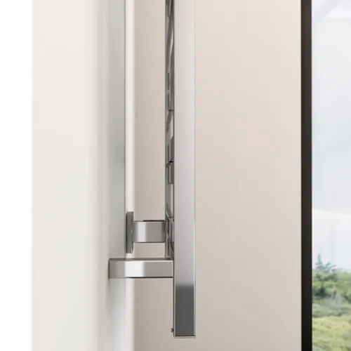 Badeværelse inspiration, elektrisk håndklædetørrer, der efterlader dine håndklæder lækre og varme, der gør oplevelsen i badeværelset eksklusiv.