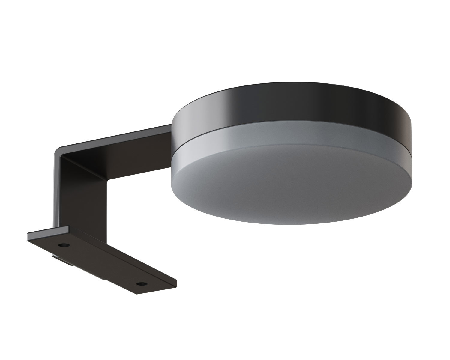 Stilrent og minimalistisk badeværelse inspiration med mikro håndvask med lille vaskeskab, firkantet spejl med afrundede hjørner og lampe, samt elegant spejlskab.